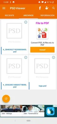 PSD Viewer android App screenshot 1